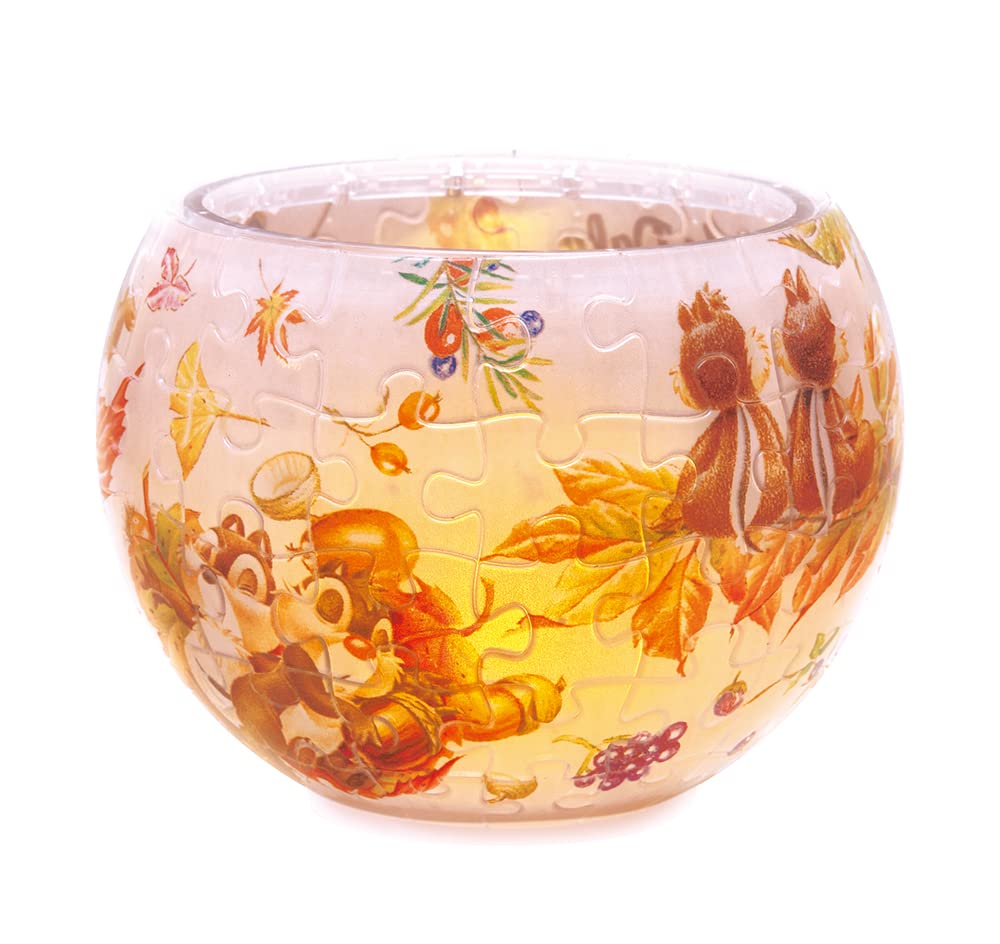 YANOMAN 2201-65 3D Led Lamp Shade Puzzle Disney Chip And Dale Let'S Play Together 80 Pieces- Japan Figure Store - #1 Bring To You The Best Japanese Goods