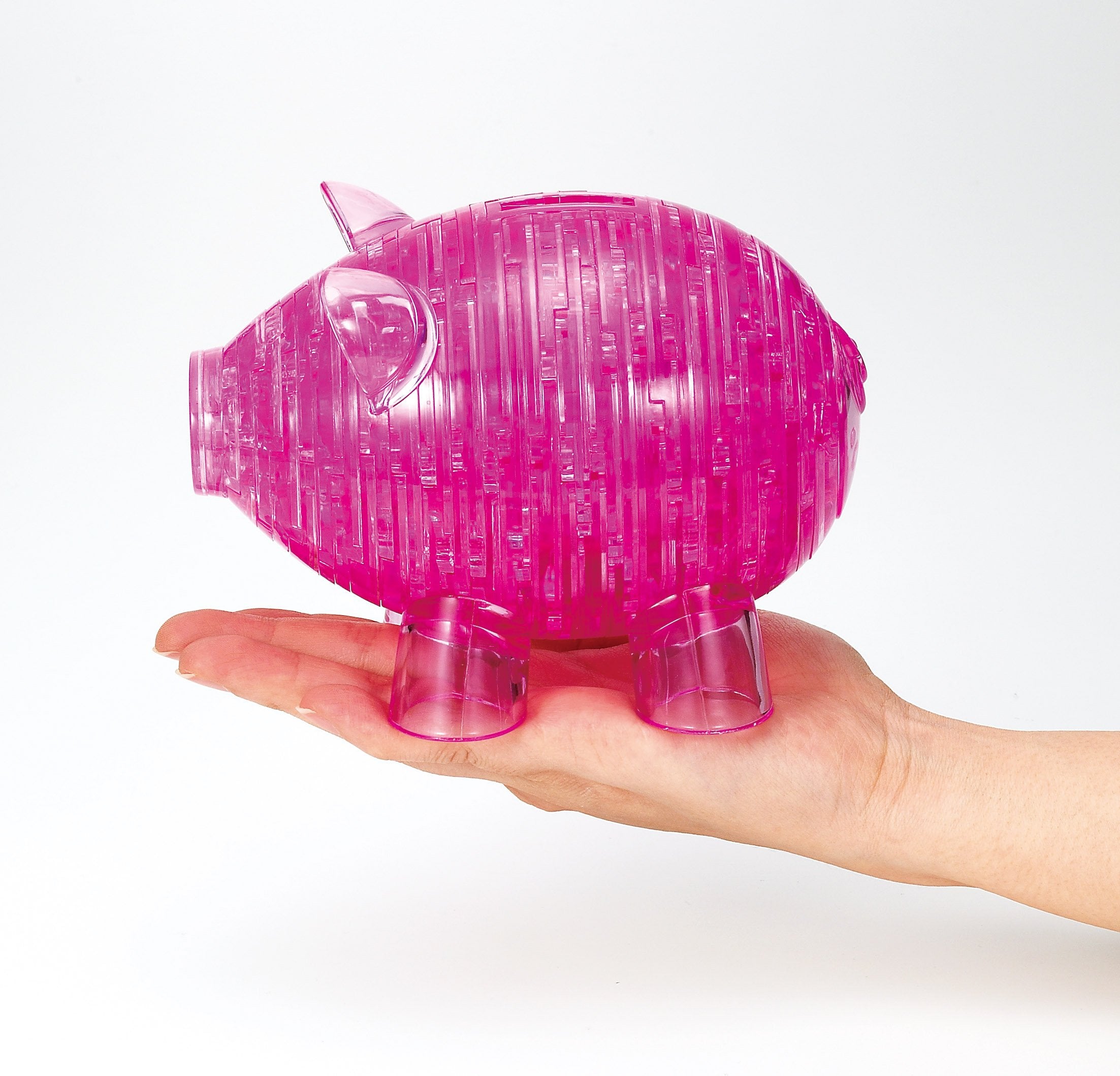 Beverly Crystal 3D Puzzle 486381 Piggy Bank Pink (93 Pieces) Piggy Bank Puzzle- Japan Figure Store - #1 Bring To You The Best Japanese Goods