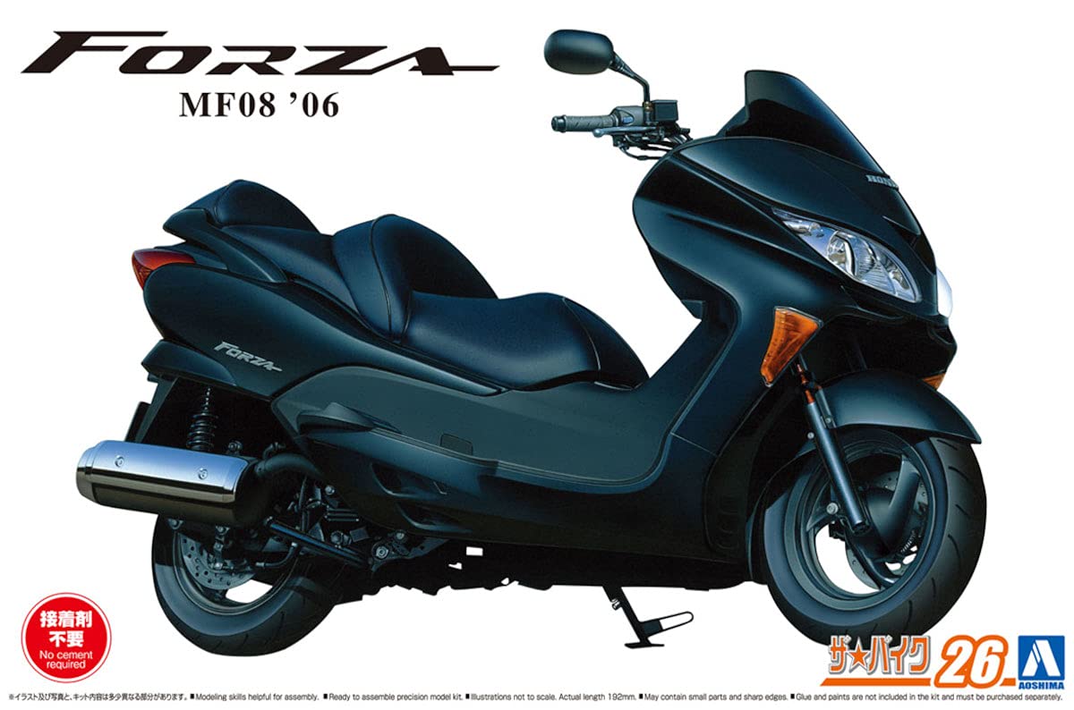 Aoshima Bunka Kyozai 1/12 The Bike Series No.26 Honda Mf08 Forza 2006 Plastic Model- Japan Figure Store - #1 Bring To You The Best Japanese Goods
