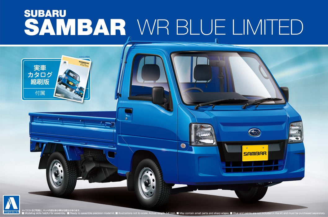 Aoshima 07402 Subaru Sambar Wr Blue Limited 1/24 Japanese Plastic Scale Trucks- Japan Figure Store - #1 Bring To You The Best Japanese Goods