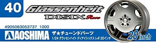 Aoshima Bunka Kyozai 1/24 The Tuned Parts Series No.40 Glassenheit Diisix Revo 20 Inch Plastic Model Parts- Japan Figure Store - #1 Bring To You The Best Japanese Goods