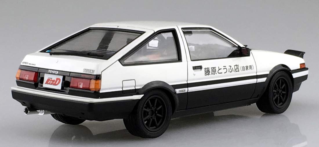 AOSHIMA Pre-Painted 1/24 Initial D Takumi Fujiwara Ae86 Trueno Project D Spec Plastic Model- Japan Figure Store - #1 Bring To You The Best Japanese Goods
