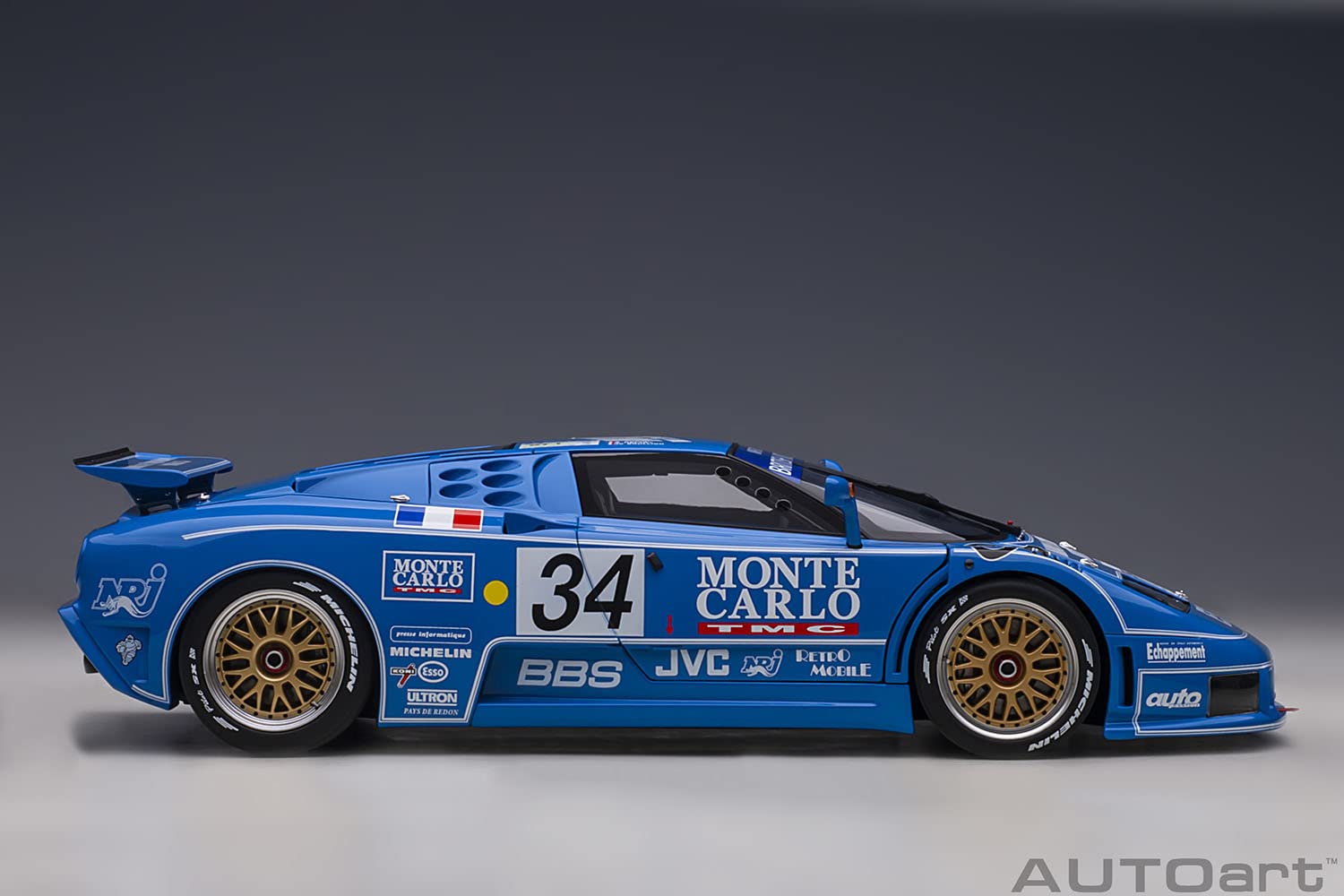 Autoart 1/18 Bugatti Eb110 SS 1994 #34 LeMans 24H 89417- Japan Figure Store - #1 Bring To You The Best Japanese Goods