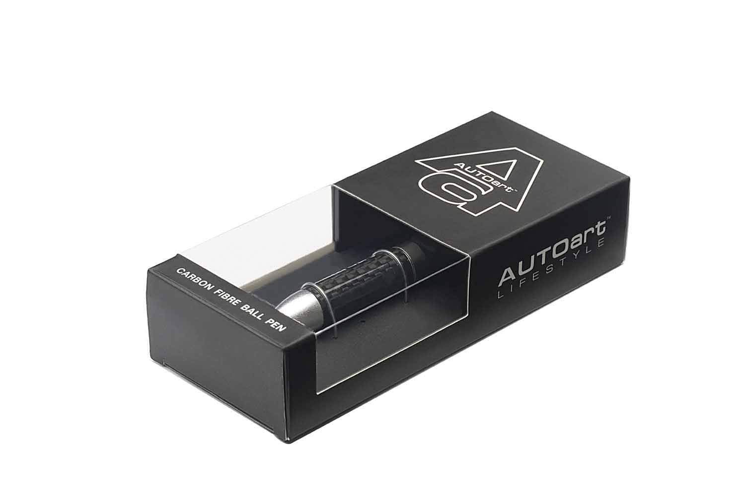 Autoart Carbon Fiber Retractable Ballpoint Pen with Keychain Attachment- Japan Figure Store - #1 Bring To You The Best Japanese Goods