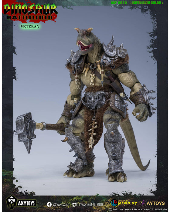 Axytoys Dinosaur Battlefield Veteran Soldier Green 1/12 Action Figure - Japan- Japan Figure Store - #1 Bring To You The Best Japanese Goods