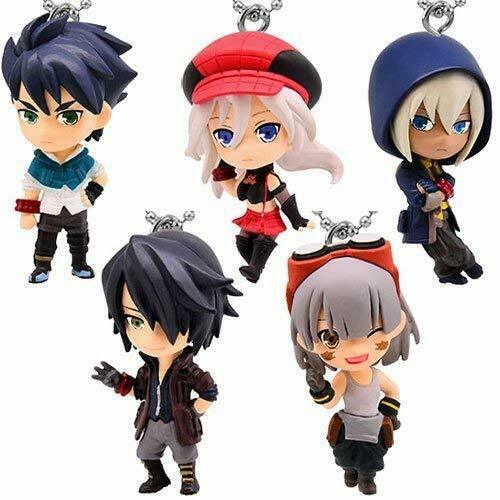 Bandai God Eater Game Anime All 5set Gashapon Mini Figures Complete Set