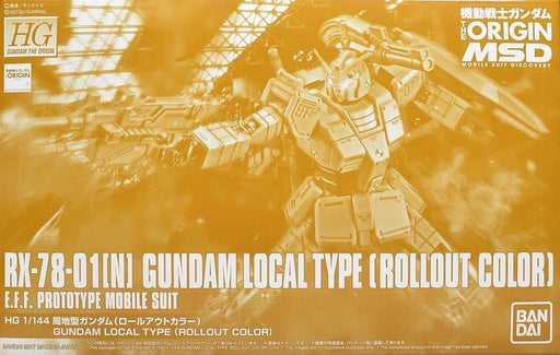 Bandai Hg 1/144 Rx-78-01n Gundam Local Type Rollout Color Model Kit Gundam - Japan Figure