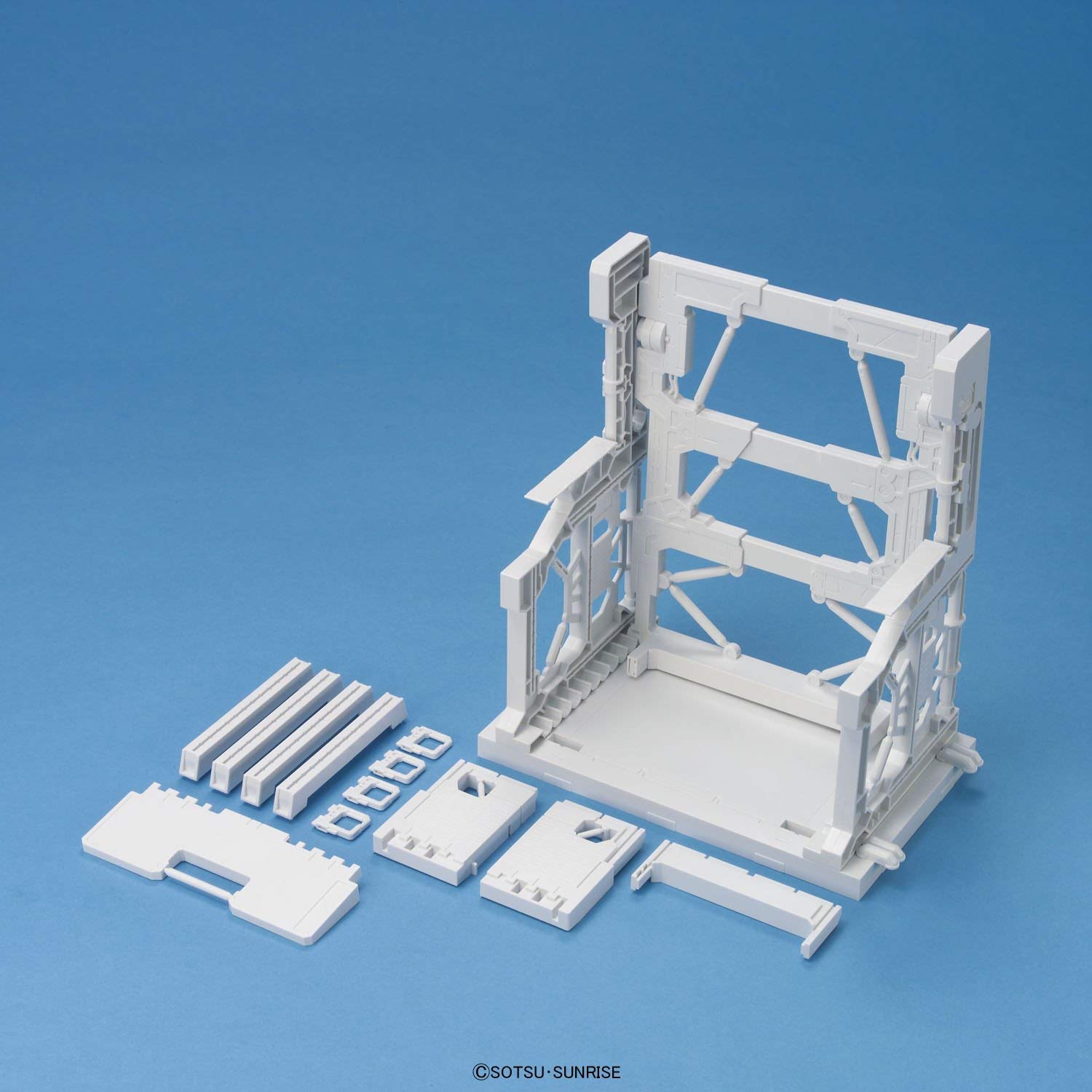 BANDAI Builders Parts Gundam System Base 001 White 1/144 Scale Kit- Japan Figure Store - #1 Bring To You The Best Japanese Goods