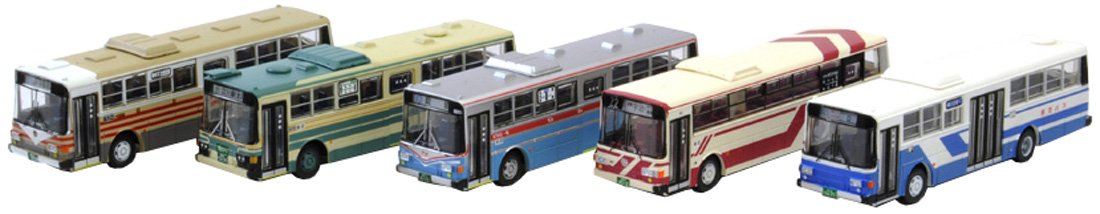 Tomytec Bus Collection - Fuji Heavy Industries 5E 5-Car Set B- Japan Figure Store - #1 Bring To You The Best Japanese Goods