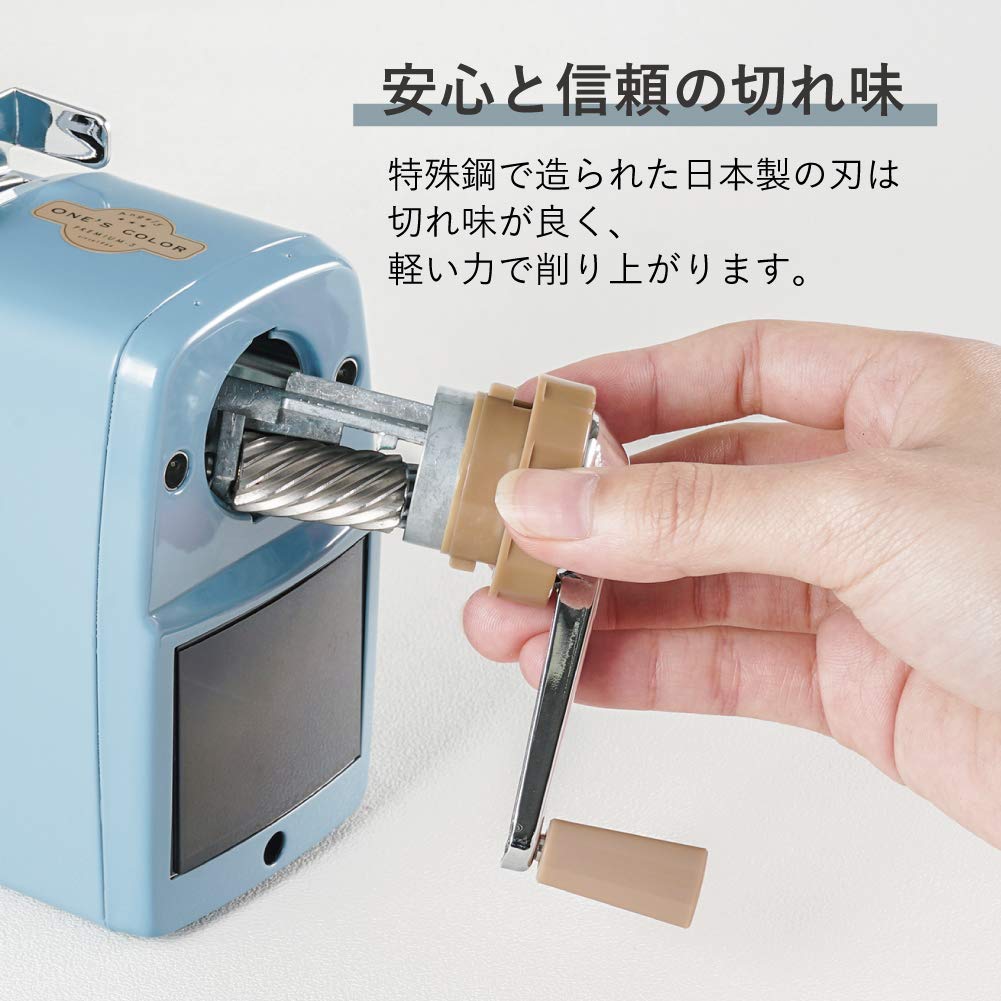 Carl Desktop Pencil Sharpener Angel 5 Premium 3 Cream Blue- Japan Figure Store - #1 Bring To You The Best Japanese Goods