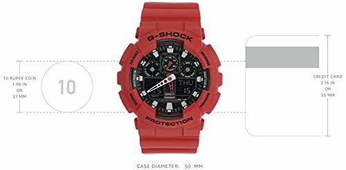Casio Watch G-shock Ga-100b-4a Men's Red In Box- Japan Figure Store - #1 Bring To You The Best Japanese Goods