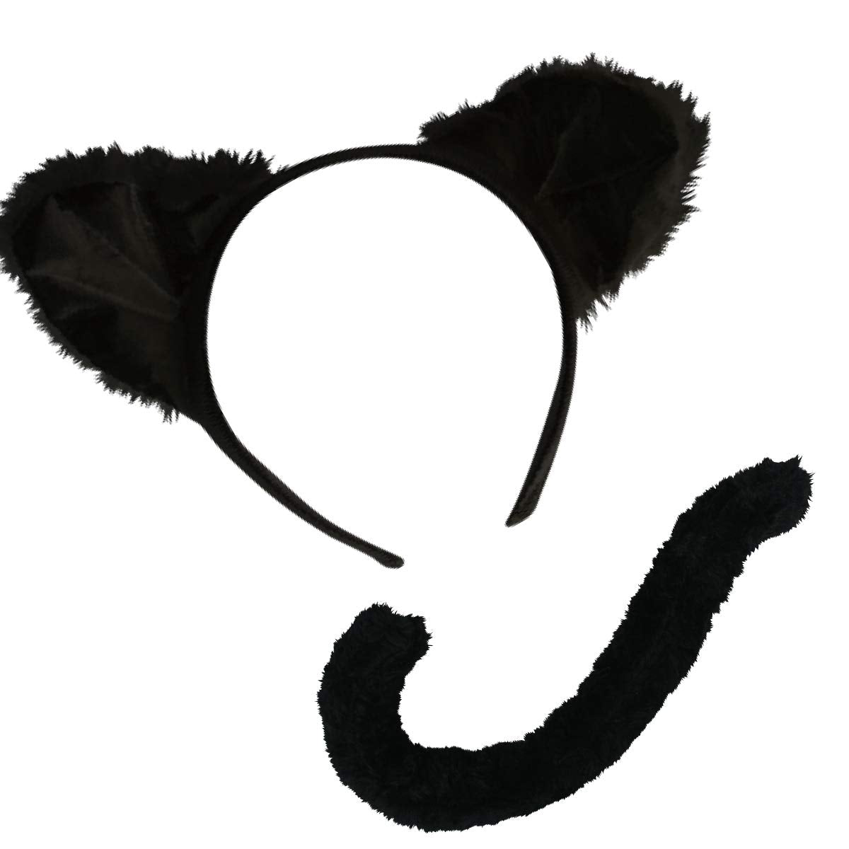 Pure Japan Cat Cosplay Ears Tail Nekomimi Headband Halloween Black- Japan Figure Store - #1 Bring To You The Best Japanese Goods