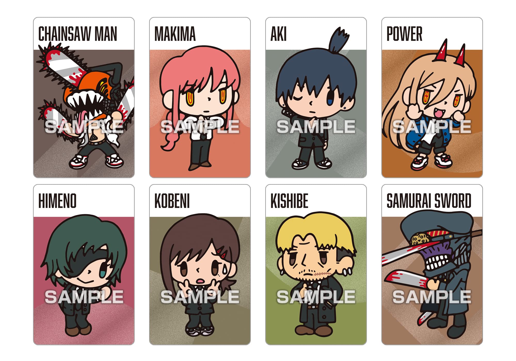 Ensky Japan Chainsaw Man Metallic Card Collection Gum 16 Pack Box Shokugan- Japan Figure Store - #1 Bring To You The Best Japanese Goods