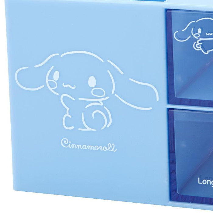 Sanrio Cinnamoroll Plastic Chest With Pen Stand (Calm Color)- Japan Figure Store - #1 Bring To You The Best Japanese Goods