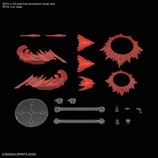BANDAI 30Mm 1/144 Customize Effect Action Image Ver. Red Plastic Model- Japan Figure Store - #1 Bring To You The Best Japanese Goods