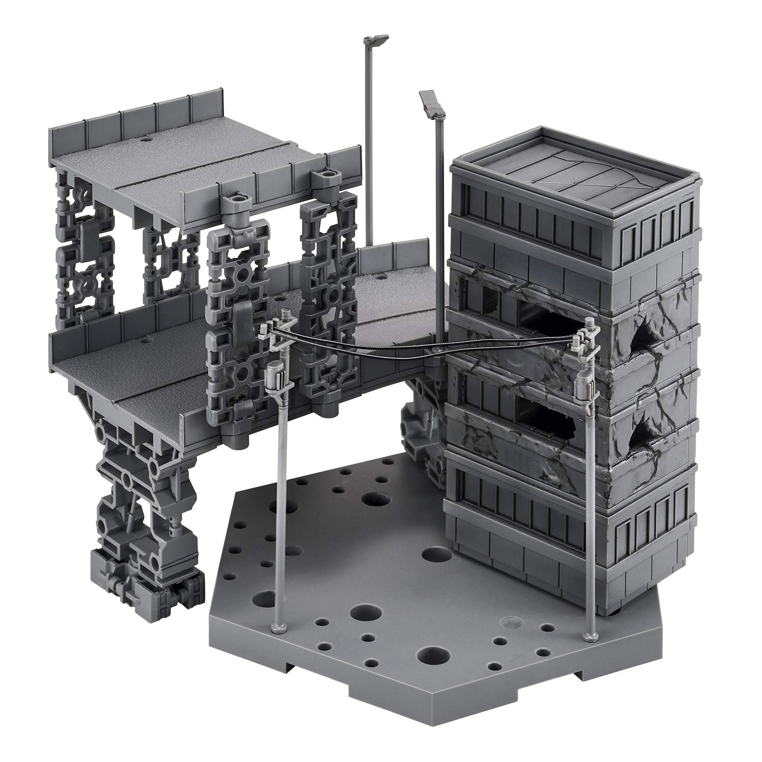 BANDAI 30Mm 1/144 Customize Scene Base City Ver. Plastic Model- Japan Figure Store - #1 Bring To You The Best Japanese Goods