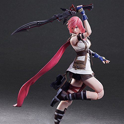 Dissidia Final Fantasy Play Arts Kai Lightning Figure- Japan Figure Store - #1 Bring To You The Best Japanese Goods