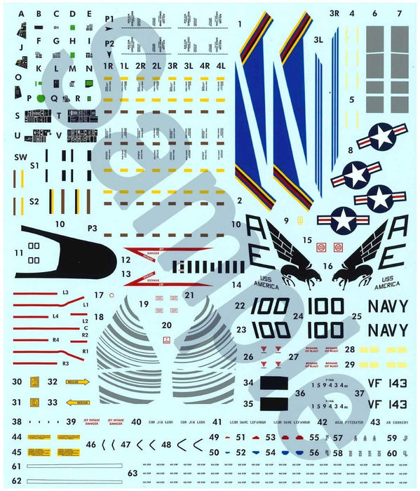 DOYUSHA 412657 Usn F-14A Tomcat Vf-143 Pukin' Dogs 1/72 Scale Plastic Kit- Japan Figure Store - #1 Bring To You The Best Japanese Goods