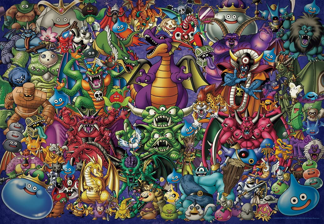 Ensky Dragon Quest 35th Anniv 1000Pc Jigsaw Puzzle Monster Collection EP4507- Japan Figure Store - #1 Bring To You The Best Japanese Goods