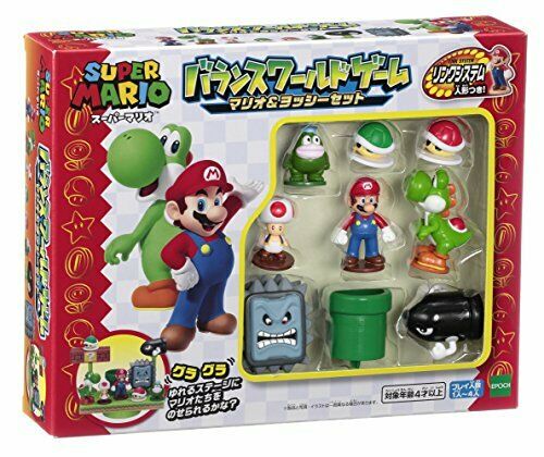 Epoch Super Mario World Balance Game Mario & Yoshi Set- Japan Figure Store - #1 Bring To You The Best Japanese Goods