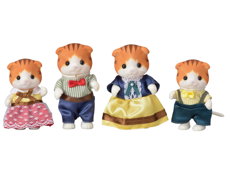 Epoch Sylvanian Families Maple Cat Family Doll FS-30- Japan Figure Store - #1 Bring To You The Best Japanese Goods