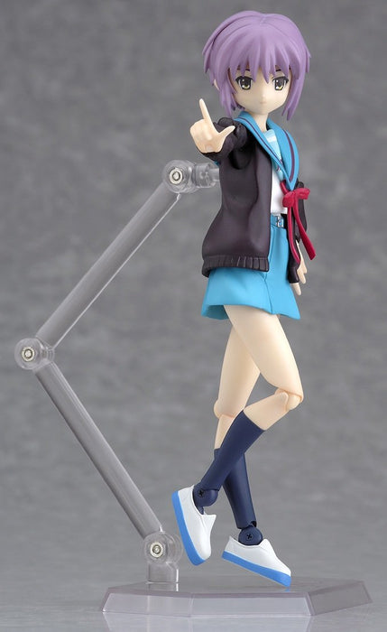Max Factory Figma Haruhi Suzumiya Yuki Nagato Uniform Version Collectible- Japan Figure Store - #1 Bring To You The Best Japanese Goods