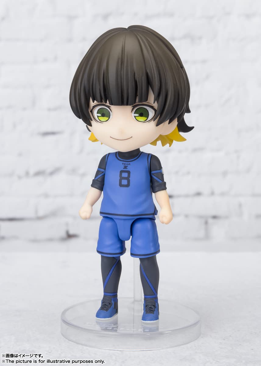 Figuarts Mini Blue Rock Houraku Mawari About 90Mm Pvc Abs Painted Action Figure- Japan Figure Store - #1 Bring To You The Best Japanese Goods