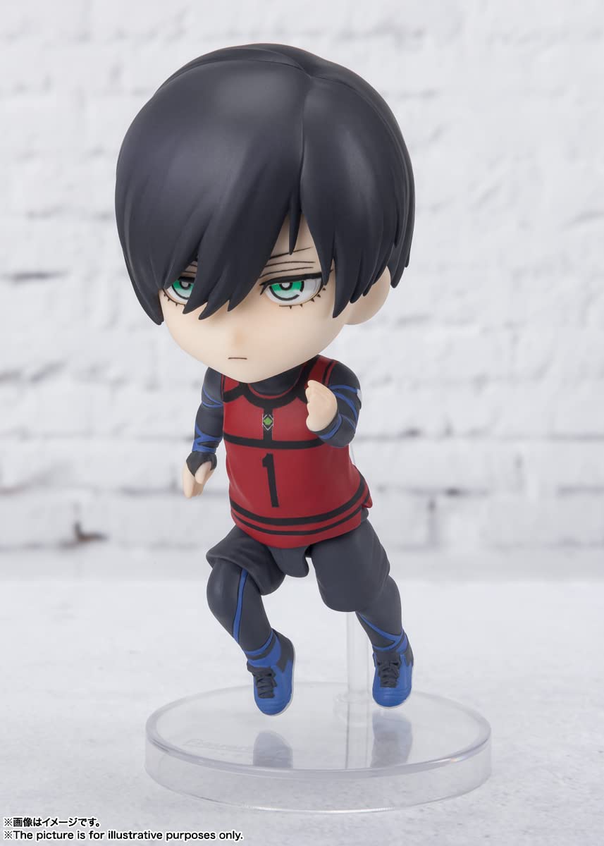 Figuarts Mini Blue Rock Rin Itoshi About 90Mm Pvc Abs Painted Movable Figure- Japan Figure Store - #1 Bring To You The Best Japanese Goods