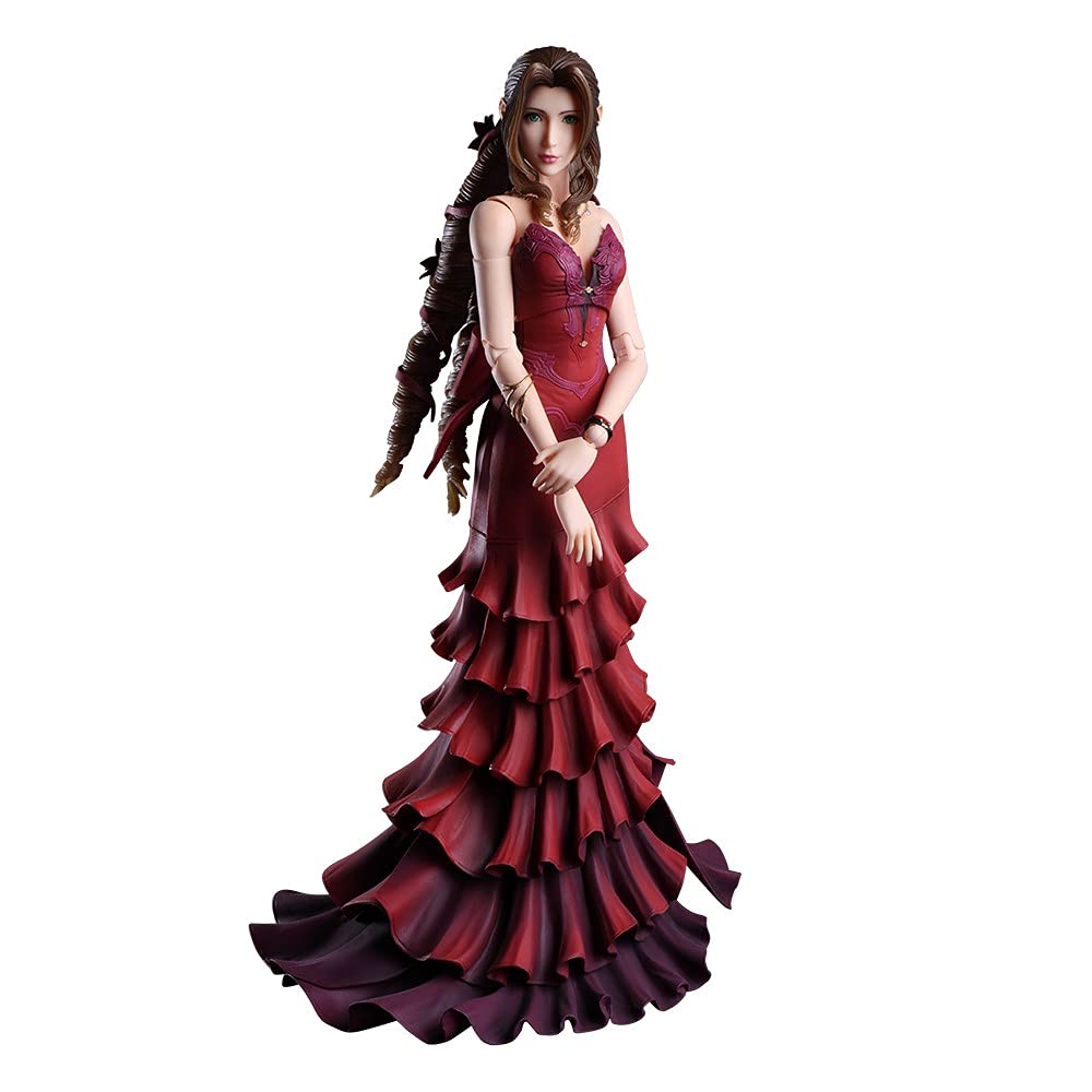 Final Fantasy Vii Remake Play Arts Kai Aerith Gainsborough Dress Ver. Pvc Pre-Painted Action Figure- Japan Figure Store - #1 Bring To You The Best Japanese Goods