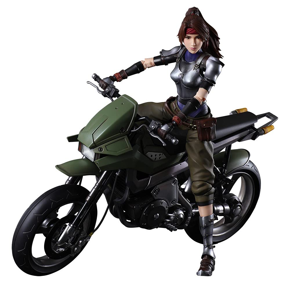Square Enix Final Fantasy Vii Remake Play Arts Kai Jesse & Bike Pvc Painted Action Figure - Made In Japan- Japan Figure Store - #1 Bring To You The Best Japanese Goods