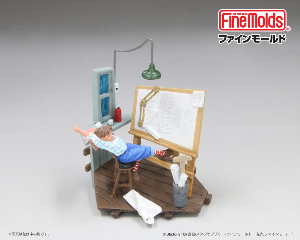 Fine Molds Ghibli Vignette Coll. No.2 Porco Rosso Fio Non-Scale Japan Plastic Model Gv2- Japan Figure Store - #1 Bring To You The Best Japanese Goods