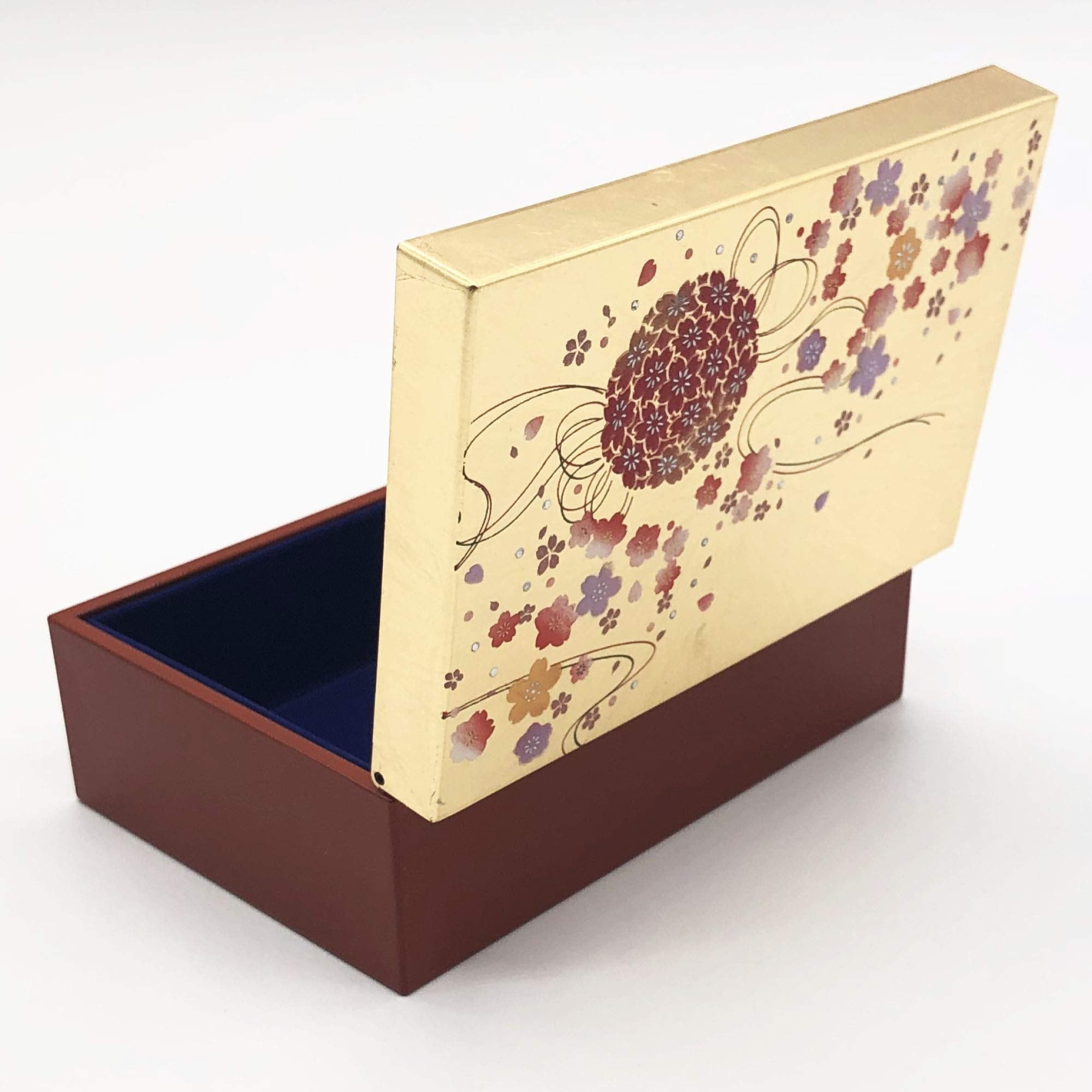 Mitani Yamanaka Lacquerware Japan Foil Craft Kyo Temari Accessory Box M16418-3- Japan Figure Store - #1 Bring To You The Best Japanese Goods