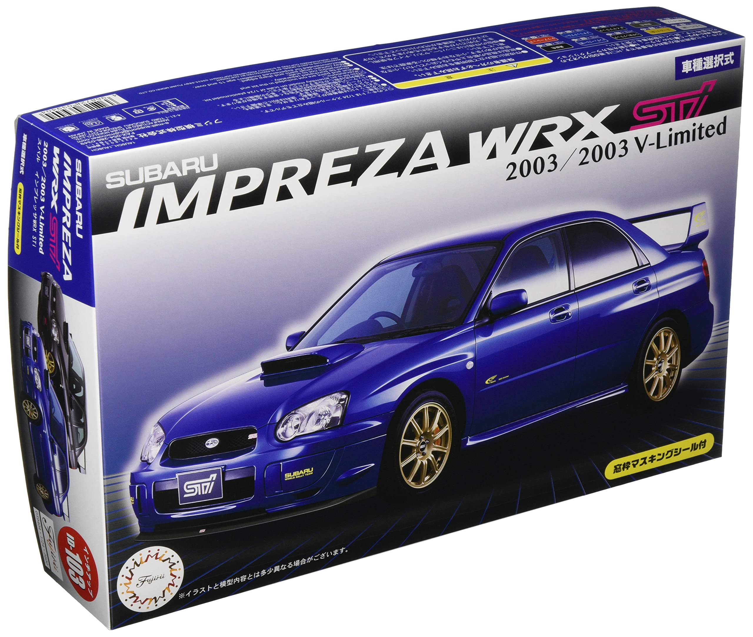 FUJIMI Id-103 Subaru Impreza Wrx Sti 2003 Or 2003 V-Limited 1/24 Convertible Kit- Japan Figure Store - #1 Bring To You The Best Japanese Goods