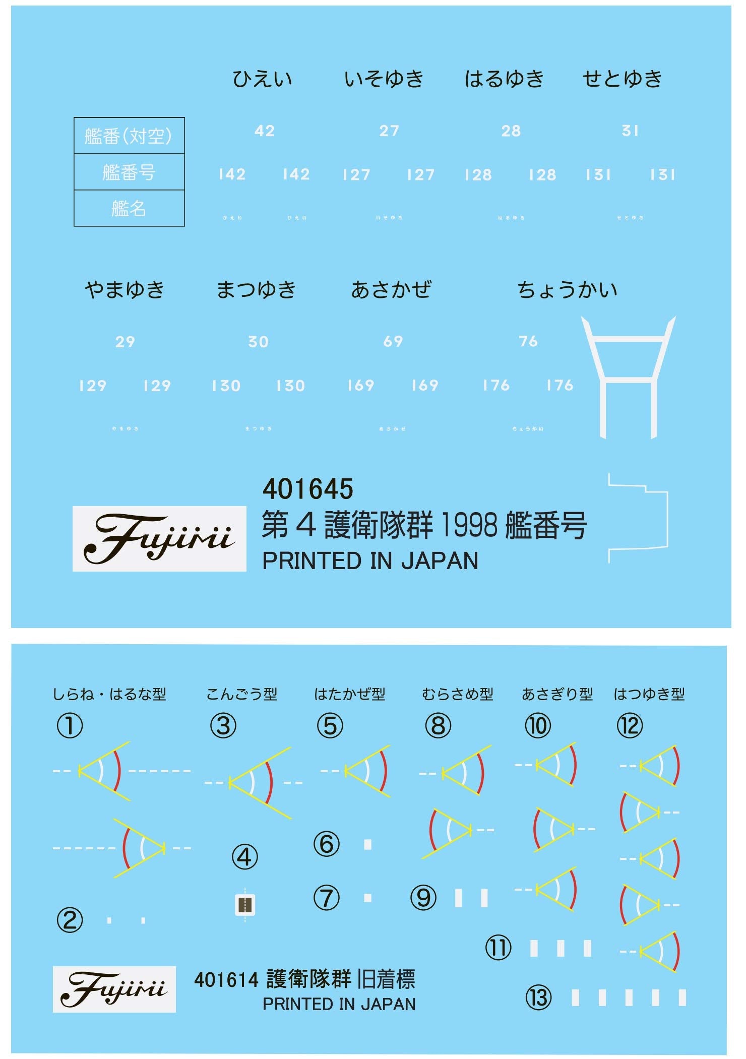 Fujimi Model 1/3000 Collectable Warship Series No.37 Maritime Self-Defense Force 4Th Escort Group (1998) Plastic Model Warship 37- Japan Figure Store - #1 Bring To You The Best Japanese Goods