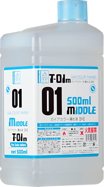 Gaianotes T-01M Color Thinning Liquid Medium 500Ml 86071 Japan- Japan Figure Store - #1 Bring To You The Best Japanese Goods