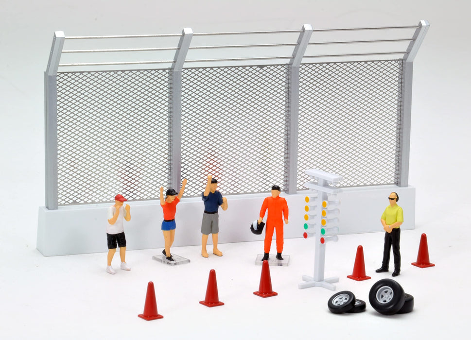 Tomytec Geocolle 64 Drag Race Car Set 1/64 Partially Assembled ABS/PVC Painted Doll Accessories- Japan Figure Store - #1 Bring To You The Best Japanese Goods