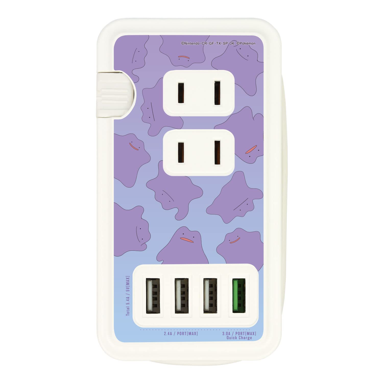 Pokemon Center Ac Socket W/ Usb Ports Ditto- Japan Figure Store - #1 Bring To You The Best Japanese Goods