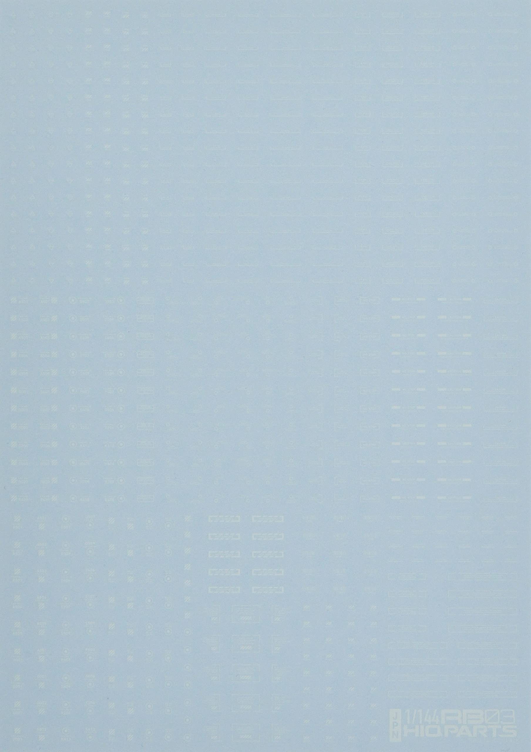 HIQPARTS 1/144 Rb03 Caution Mark Decal One Color White- Japan Figure Store - #1 Bring To You The Best Japanese Goods