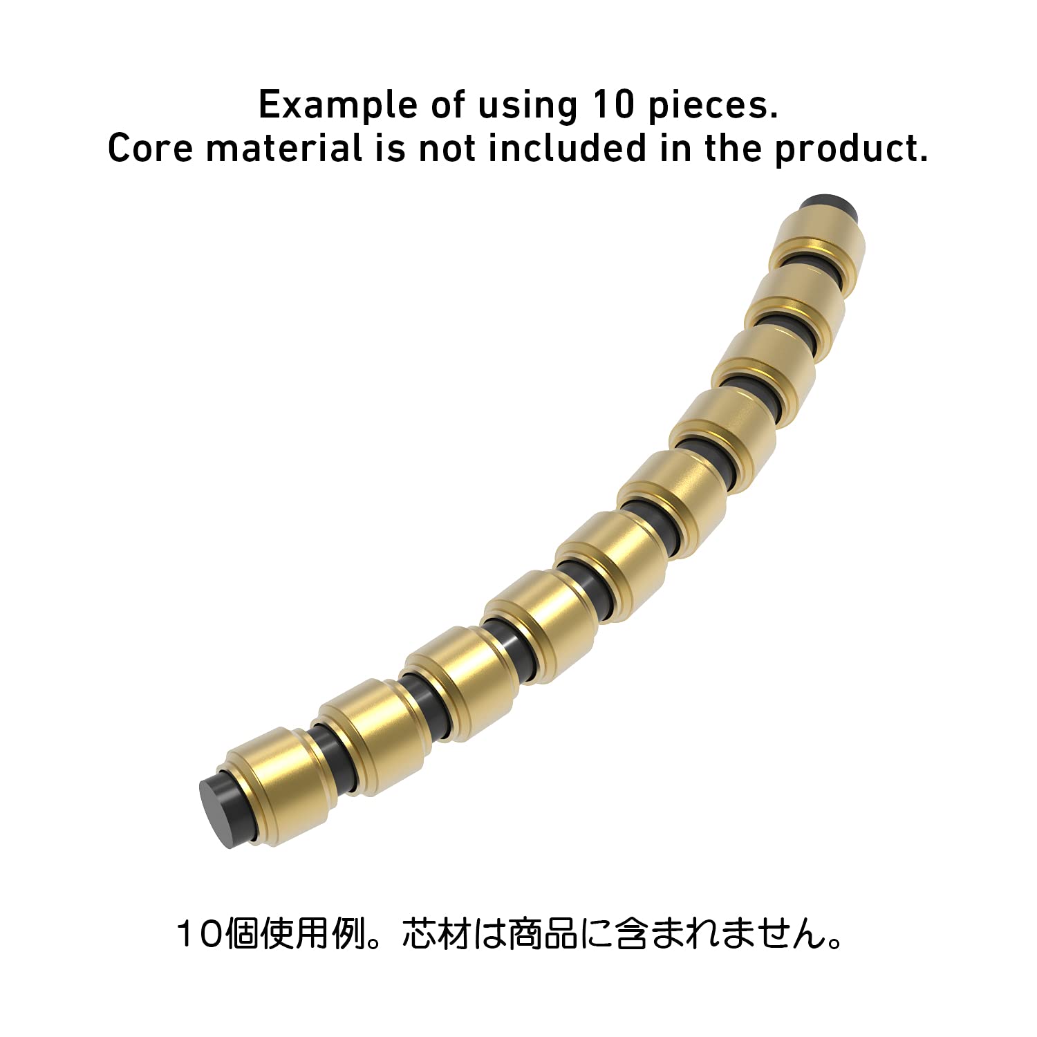 HIQPARTS Np Pipe Gold Size M 20Pieces- Japan Figure Store - #1 Bring To You The Best Japanese Goods