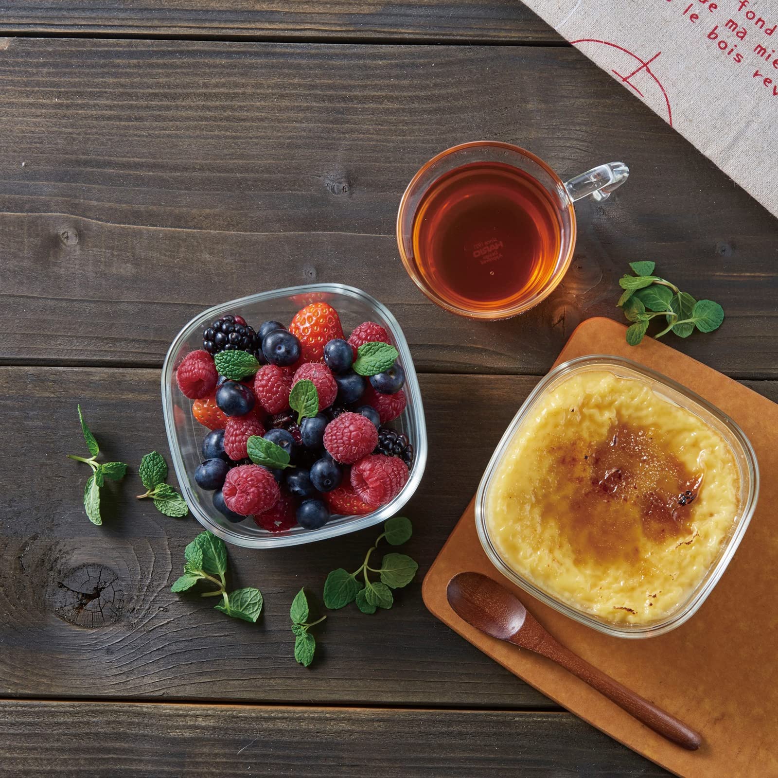 Hario KST-25-TW 6pcs 250ml Square Glass Storage Container Japan- Japan Figure Store - #1 Bring To You The Best Japanese Goods