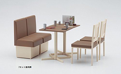 Hasegawa 1/12 Family Restaurant Table & Chair Model Kit- Japan Figure Store - #1 Bring To You The Best Japanese Goods
