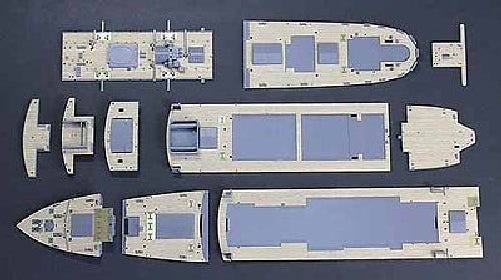 Hasegawa 1/350 Wooden Deck For Hikawamaru Detail Up Parts- Japan Figure Store - #1 Bring To You The Best Japanese Goods