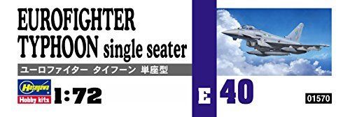Hasegawa 1/72 Eurofighter Typhoon Single Seater Model Kit- Japan Figure Store - #1 Bring To You The Best Japanese Goods