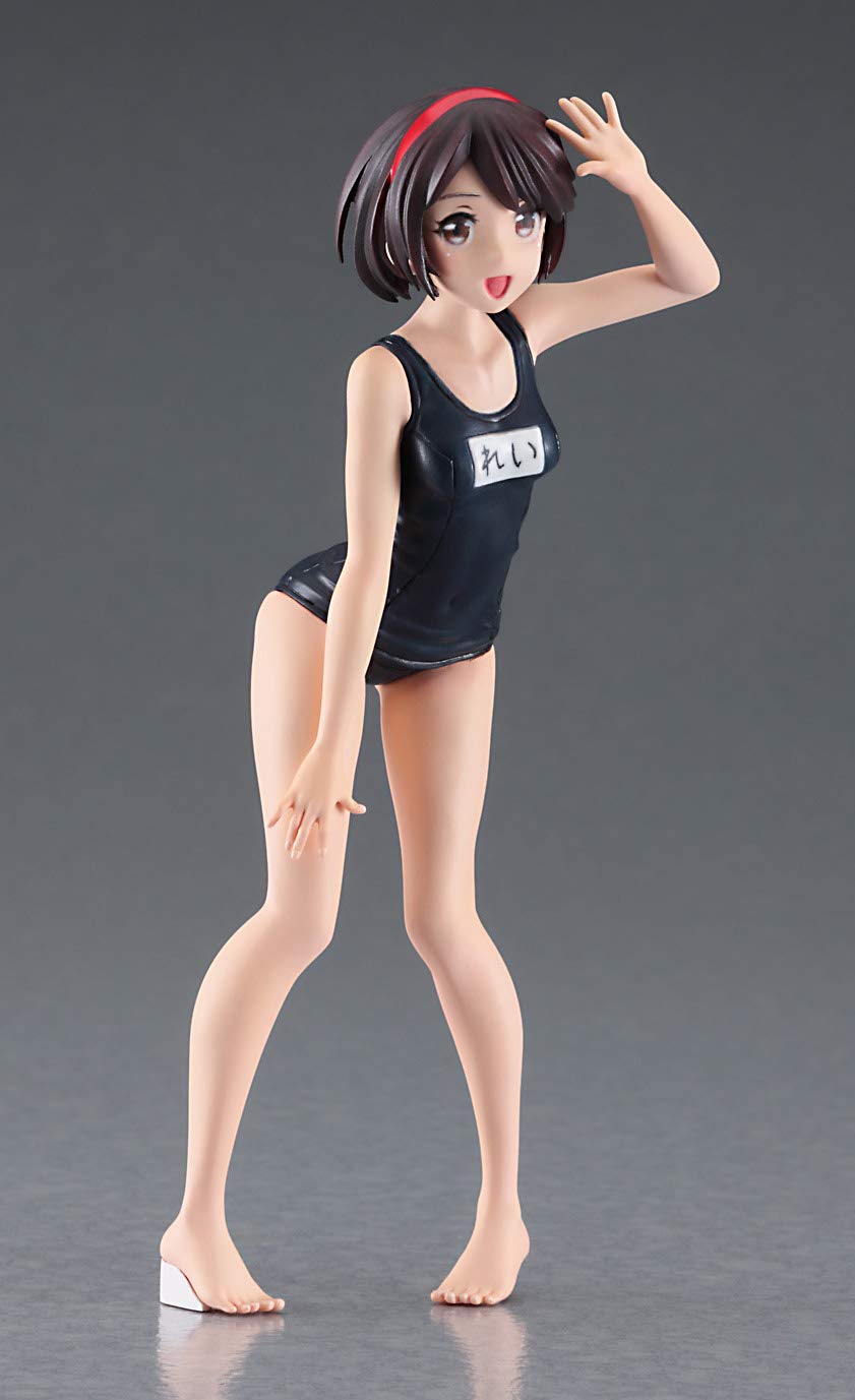 Hasegawa 1/12 Egg Girls Collection No.08 Rei Hazumi (School Swimsuit) Unpainted Resin Kit Sp460- Japan Figure Store - #1 Bring To You The Best Japanese Goods