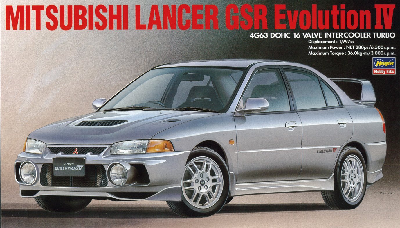 HASEGAWA 20257 Mitsubishi Lancer Gsr Evolustion Iv 1/24 Scale Kit- Japan Figure Store - #1 Bring To You The Best Japanese Goods