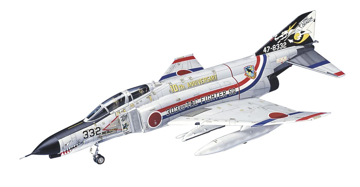 HASEGAWA 1/72 F-4Ej Phantom Ii '303Sq Dragon Squadron 10Th Anniversary' Plastic Model- Japan Figure Store - #1 Bring To You The Best Japanese Goods