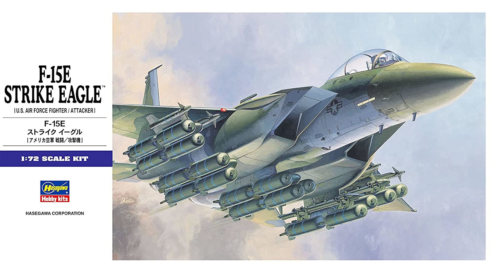 HASEGAWA E10 F-15E Strike Eagle 1/72 Scale Kit- Japan Figure Store - #1 Bring To You The Best Japanese Goods