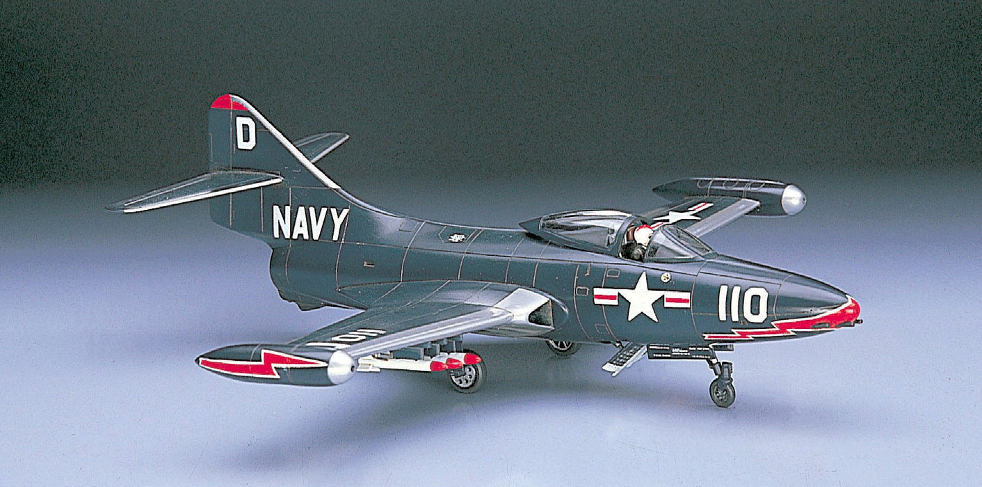 HASEGAWA 1/72 F9F-2 Panther U.S. Navy Carrier-Based Fighter Plastic Model- Japan Figure Store - #1 Bring To You The Best Japanese Goods