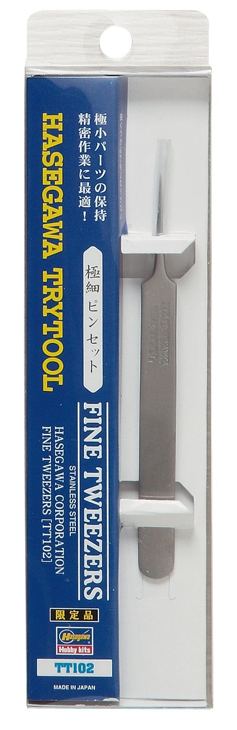 HASEGAWA Tt-102 Fine Tweezers- Japan Figure Store - #1 Bring To You The Best Japanese Goods