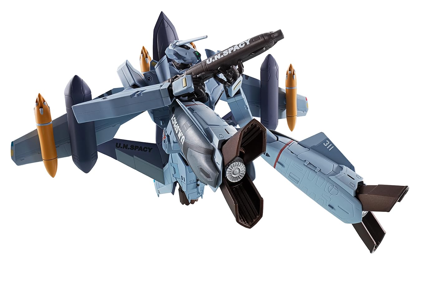 Bandai Spirits Hi-Metal R Macross Zero VF-0A Phoenix + QF-2200D-B Ghost Figure 140mm- Japan Figure Store - #1 Bring To You The Best Japanese Goods